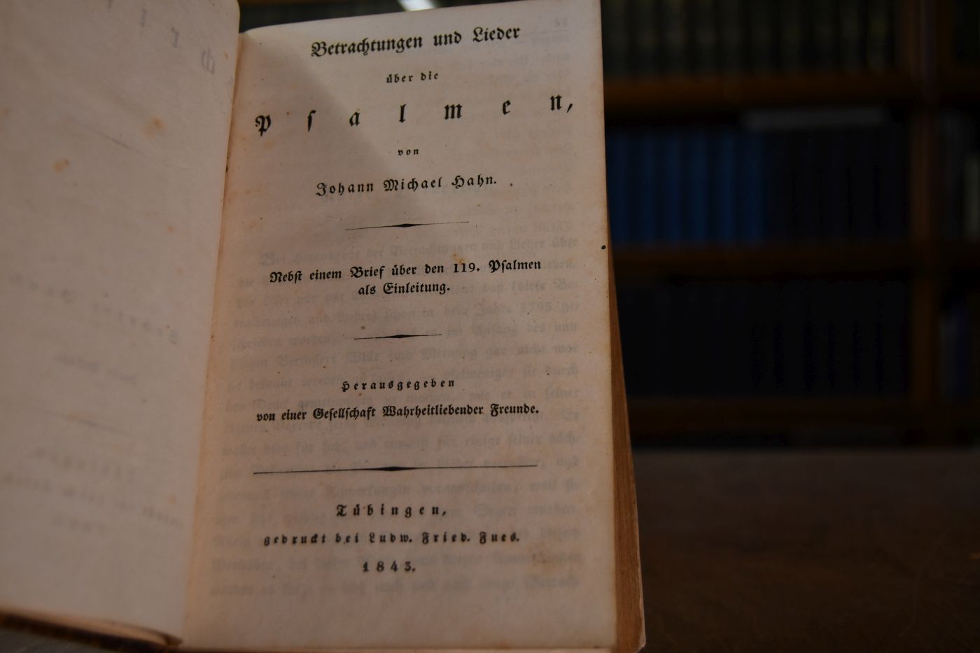 Betrachtungen und Lieder über die Psalmen. Nebst einem Brief über den 119. Psalmen als Einleitung.