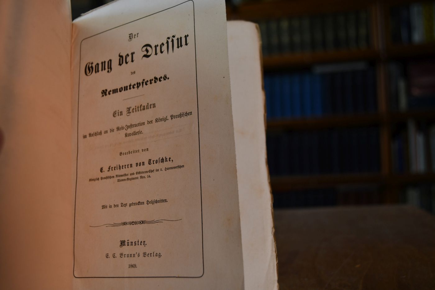 Der Gang der Dressur des Remontepferdes. Ein Leitfaden im Anschluß an die Reit-Instruction der Königl. Preußischen Kavallerie.