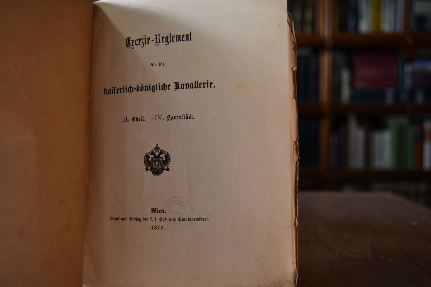 Exerzir-Reglement für die kaiserlich-königliche Kavallerie. II. Theil, IV. Hauptstück.