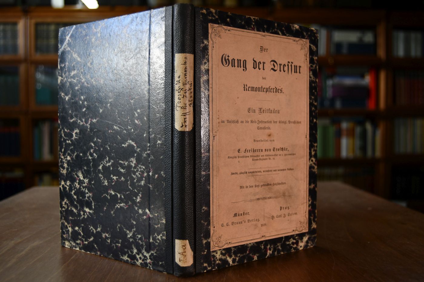 Der Gang der Dressur des Remontepferdes. Ein Leitfaden im Anschluß an die Reit-Instruction der Königl. Preußischen Kavallerie.