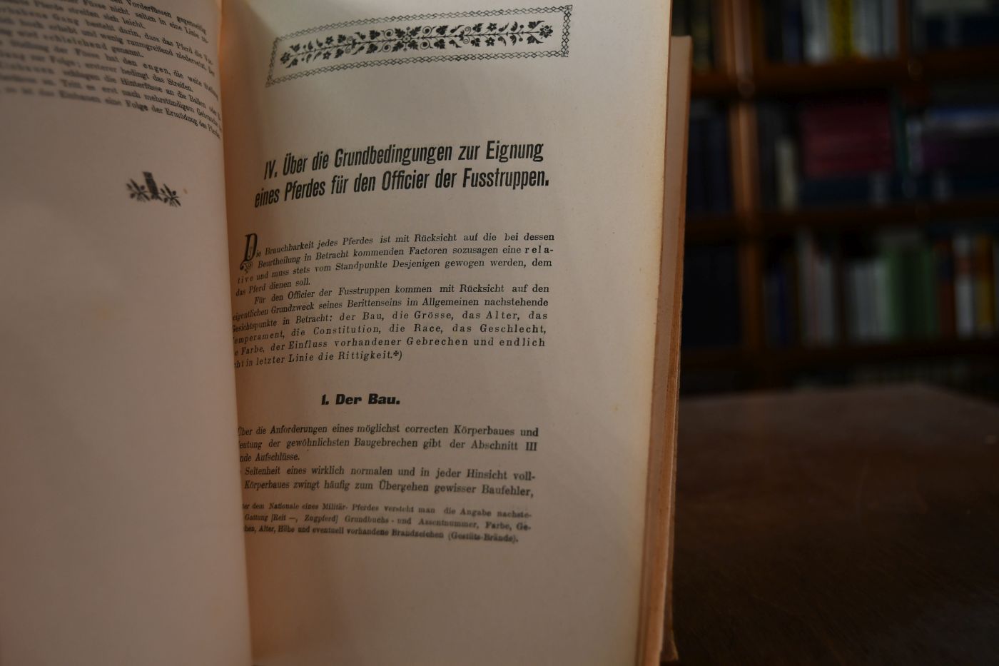 Sattelbuch für den berittenen Offizier der Fusstruppen.