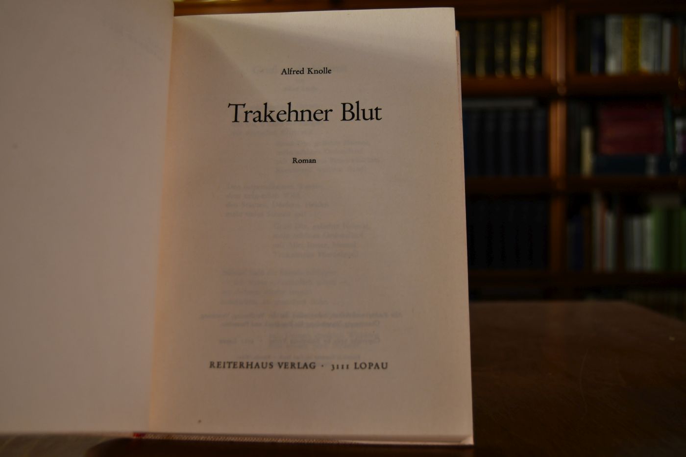 Trakehner Blut.