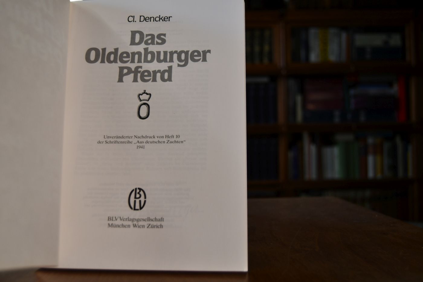 Das Oldenburger Pferd.