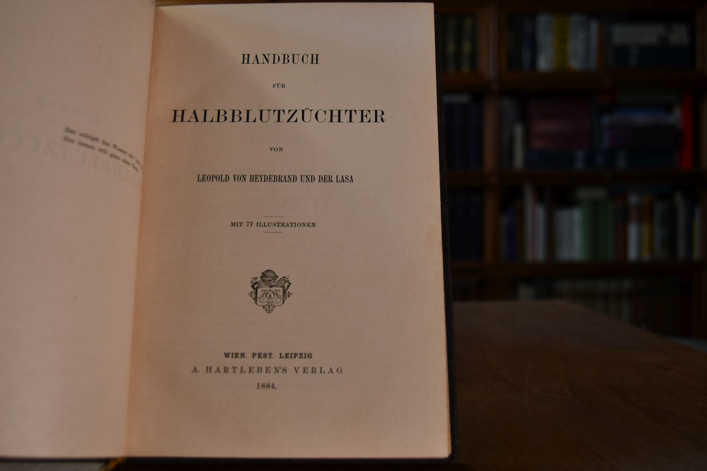 Handbuch für Halbblutzüchter.