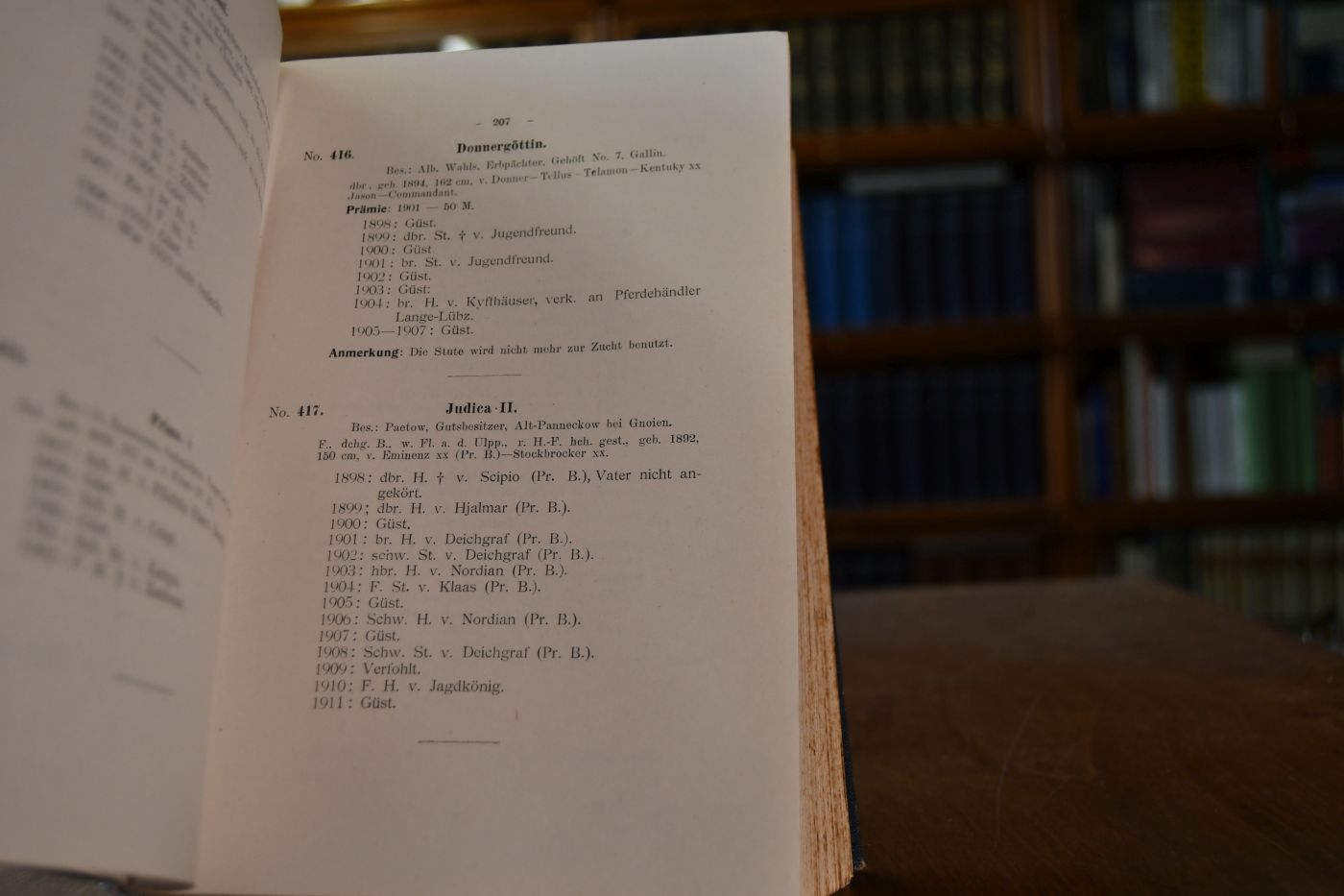 Gestütbuch für edle Pferde im Grossherzogtum Mecklenburg-Schwerin. Zweiter Band (apart).