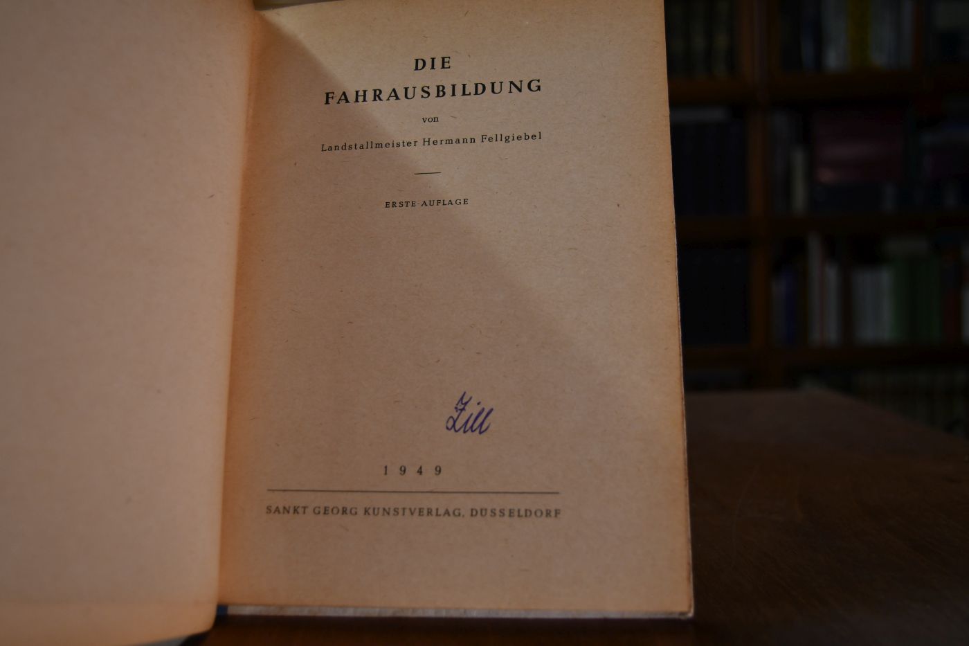 Die Fahrausbildung.