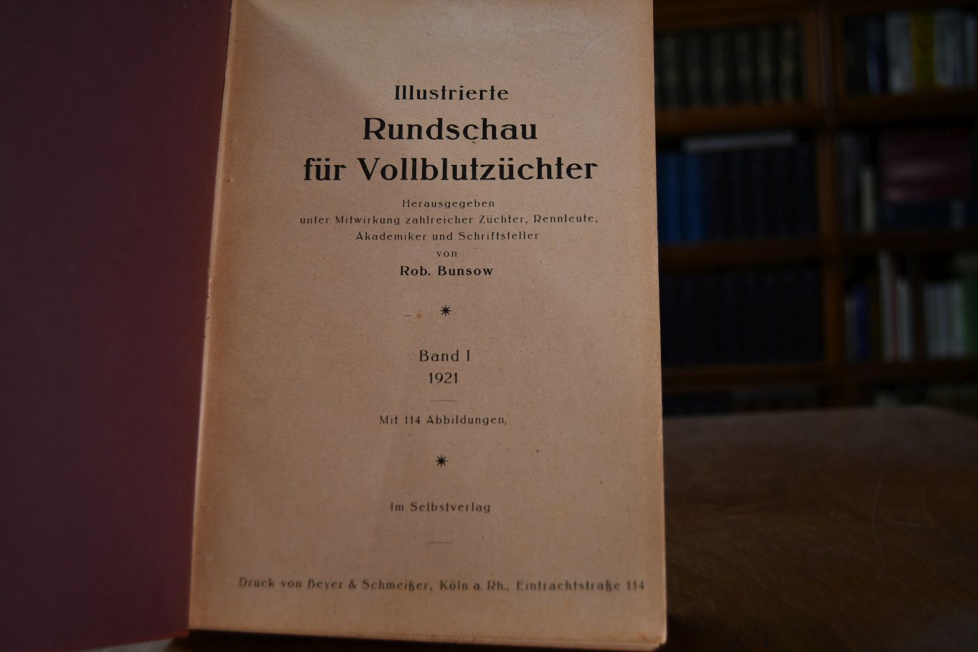 Illustrierte Rundschau für Vollblutzüchter. Band I, 1921.
