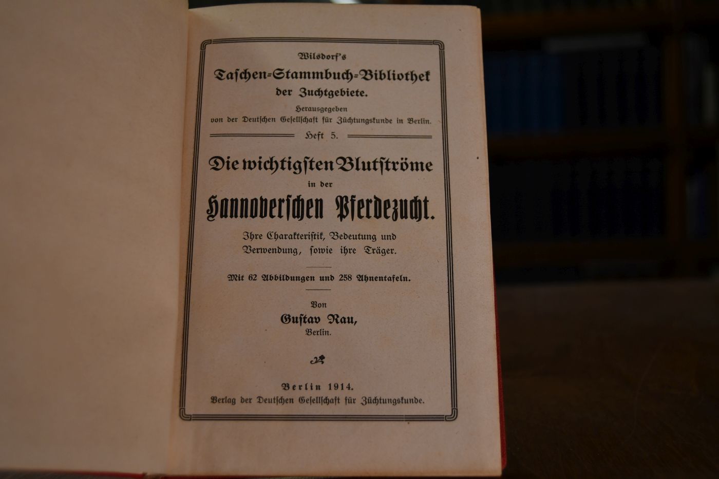 Die wichtigsten Blutströme in der Hannoverschen Pferdezucht. Ihre Charakteristik, Bedeutung und Verwendung, sowie ihre Träger.