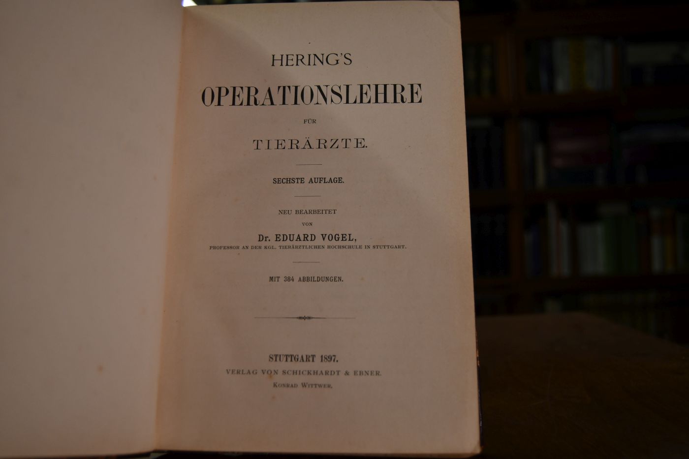 Hering`s Operationslehre für Tierärzte.