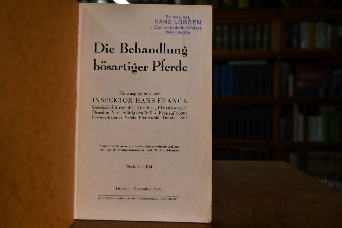 Die Behandlung bösartiger Pferde.