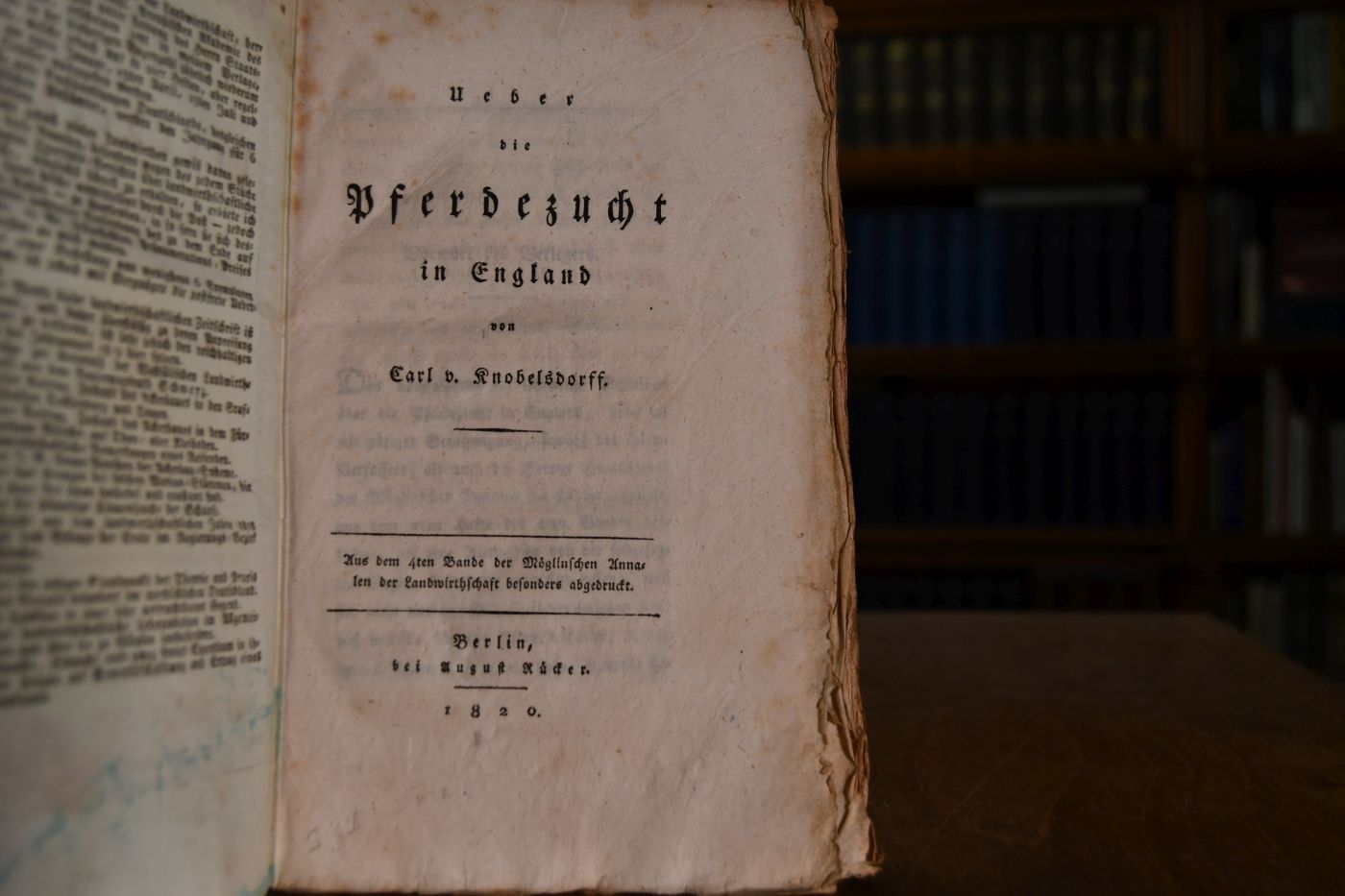 Ueber die Pferdezucht in England.