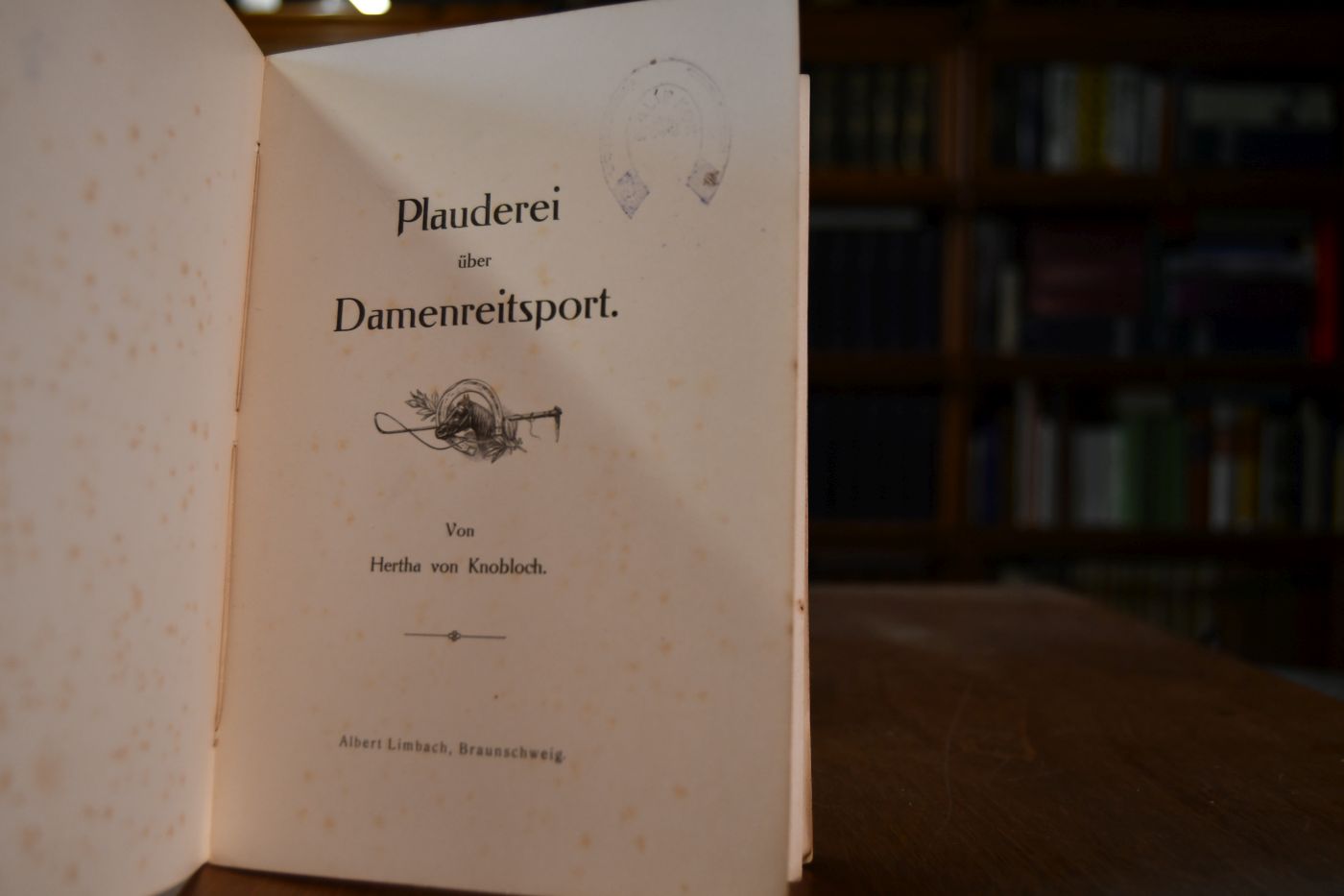 Plauderei über Damenreitsport.