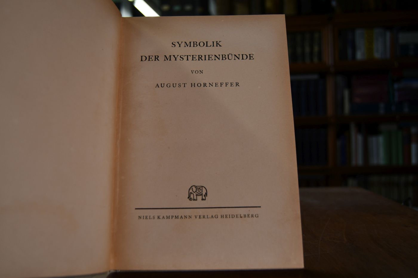 Symbolik der Mysterienbünde.