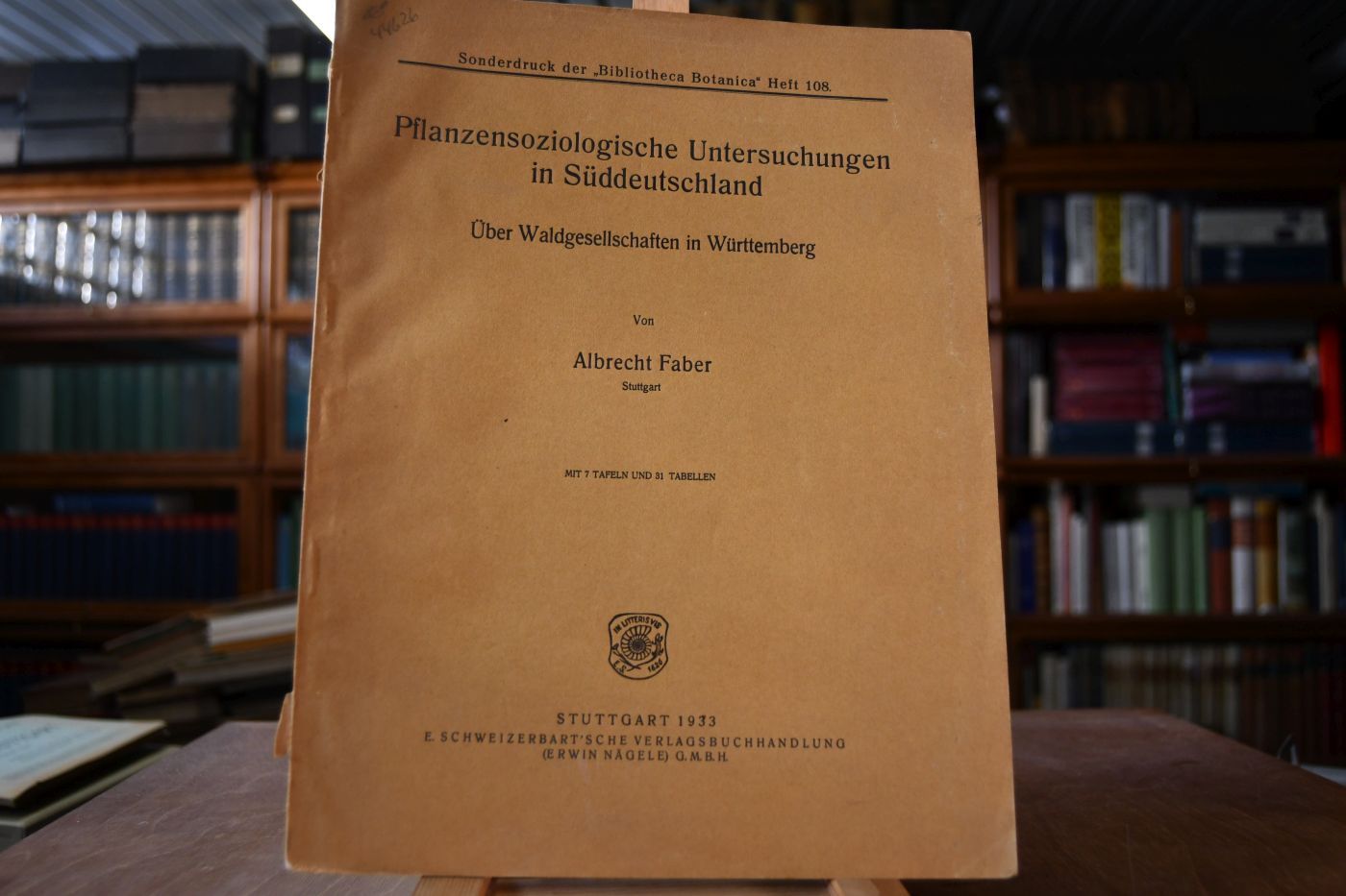 Pflanzensoziologische Untersuchungen in Süddeutschland. Über Waldgesellschaften in Württemberg.