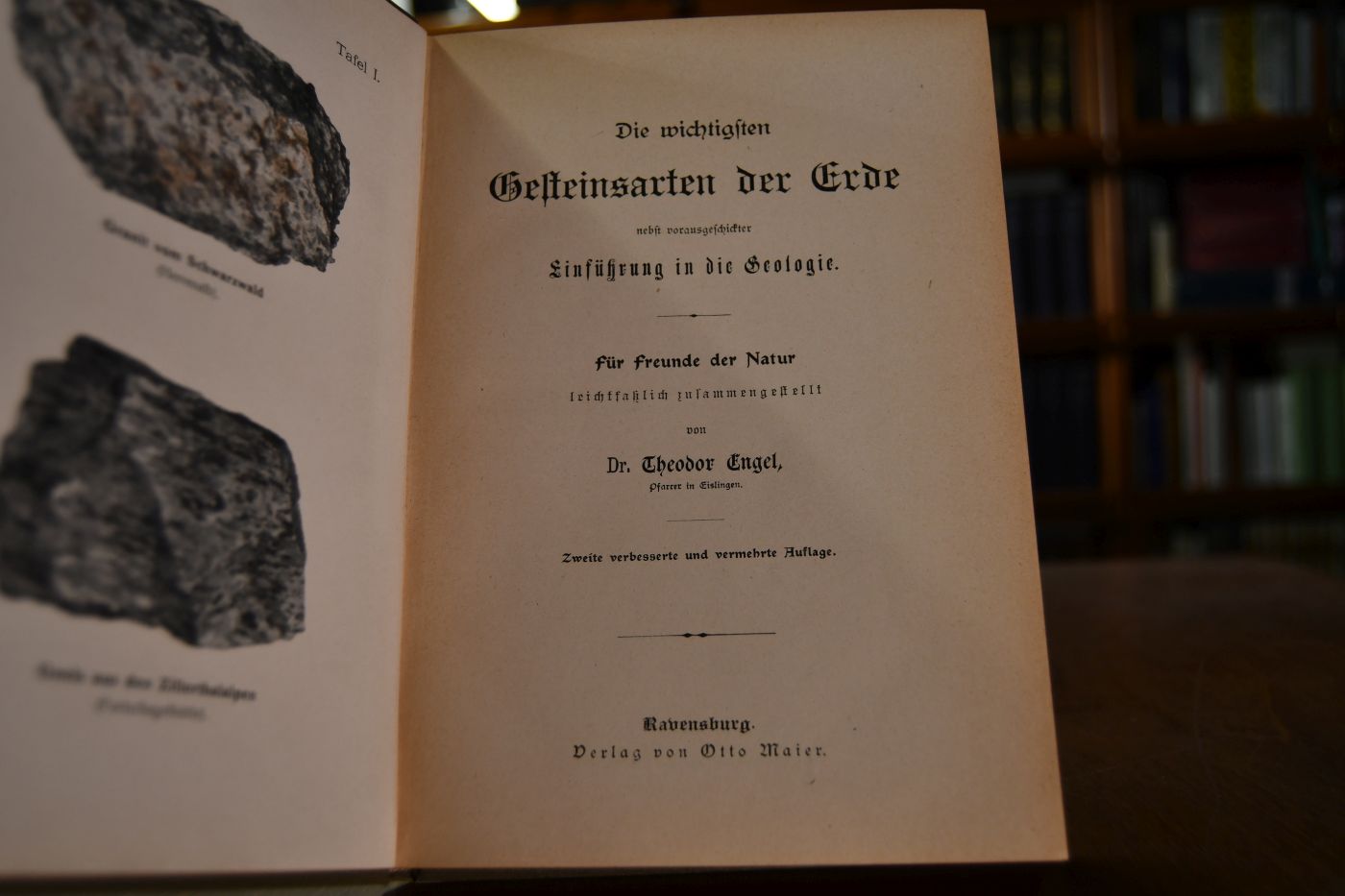 Die wichtigsten Gesteinsarten der Erde nebst vorausgeschickter Einführung in die Geologie. Für Freunde der Natur leichtfaßlich zusammengestellt.