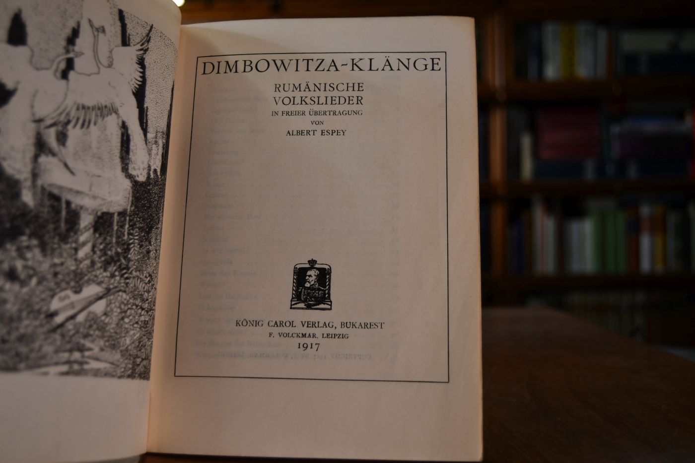 Dimbowitza-Klänge. Rumänische Volkslieder in freier Übertragung.