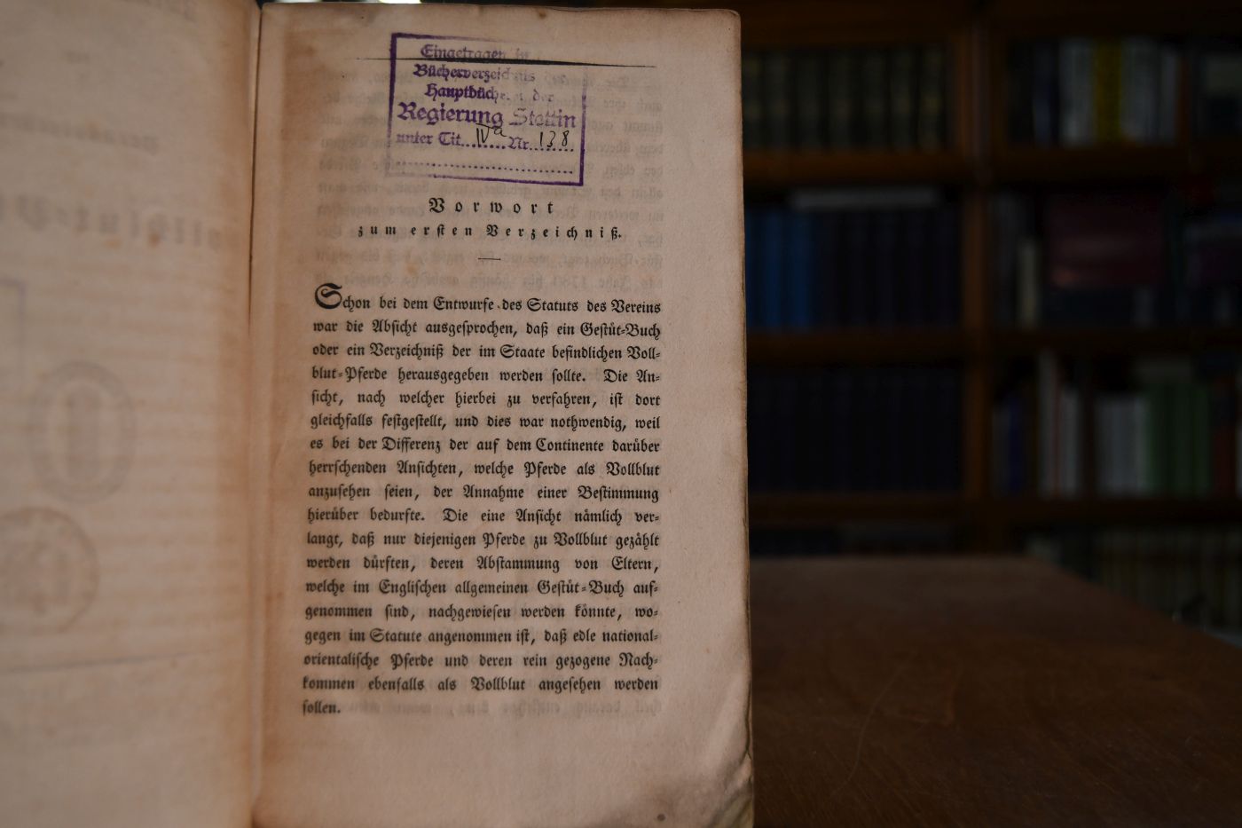 Zweites Verzeichniß der preussischen Vollblut-Pferde.