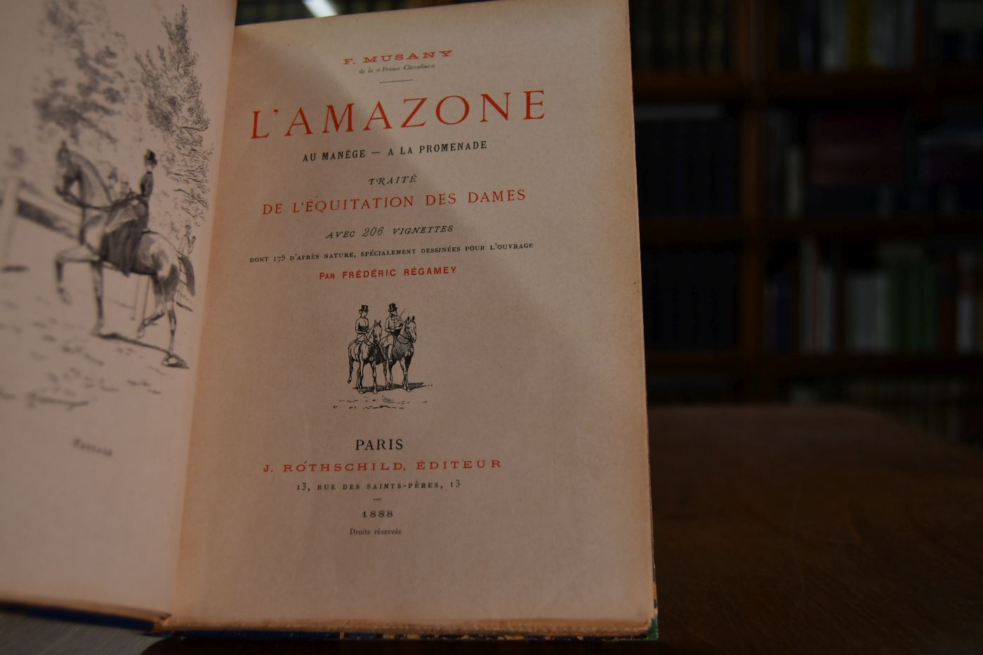L`Amazone au Manege - a la Promenade. Traite de l`Equitation des Dames.