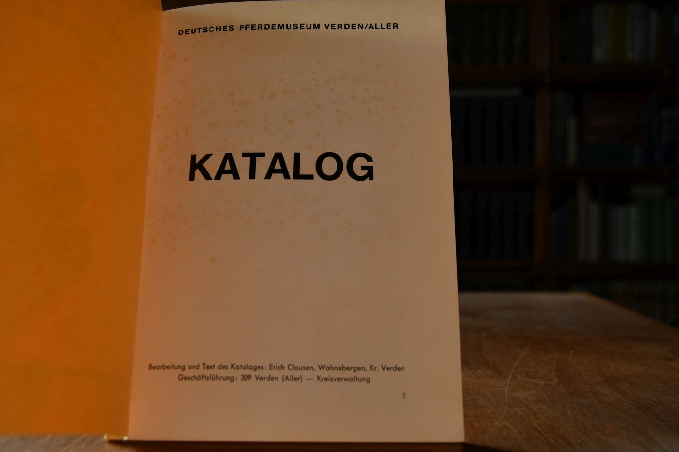 Katalog Deutsches Pferdemuseum Verden/Aller