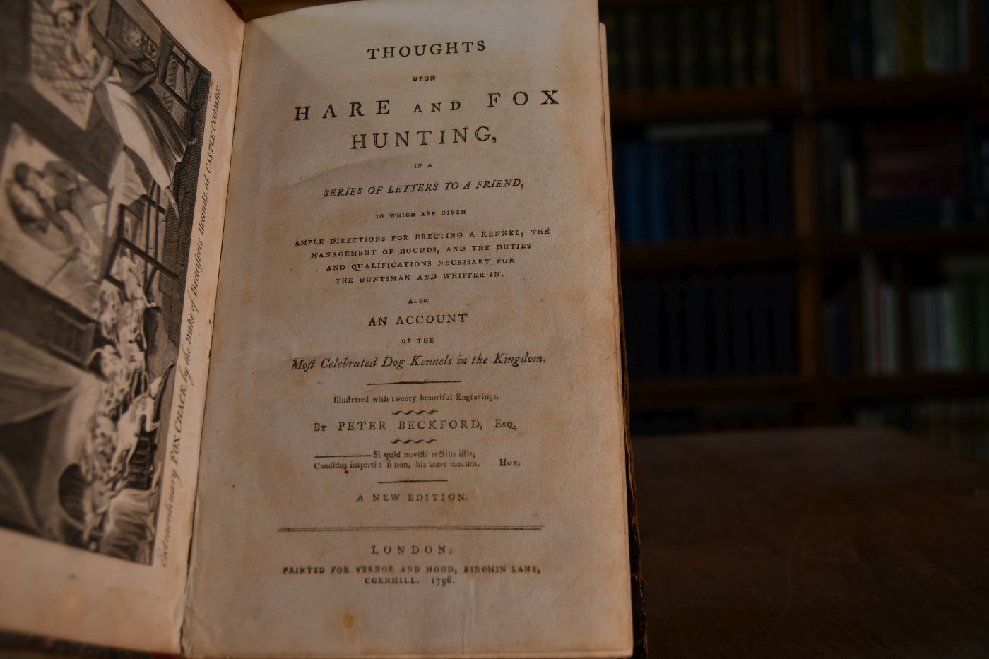 Thoughts upon hare and fox hunting, in series of letters to a friend, in which are given ample directions for erecting a kennel, the management of hounds, and the duties and qualifications necessary for the huntsman and whipper-in. Also an account of the most celebrated dog kennels in the Kingdom.