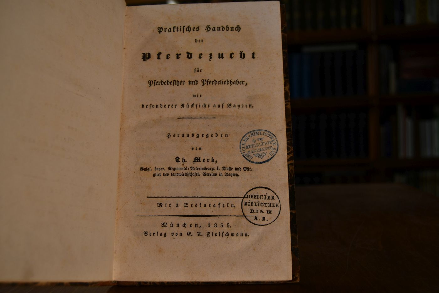 Praktisches Handbuch der Pferdezucht für Pferdebesitzer und Pferdeliebhaber, mkt besonderer Rücksicht auf Bayern.