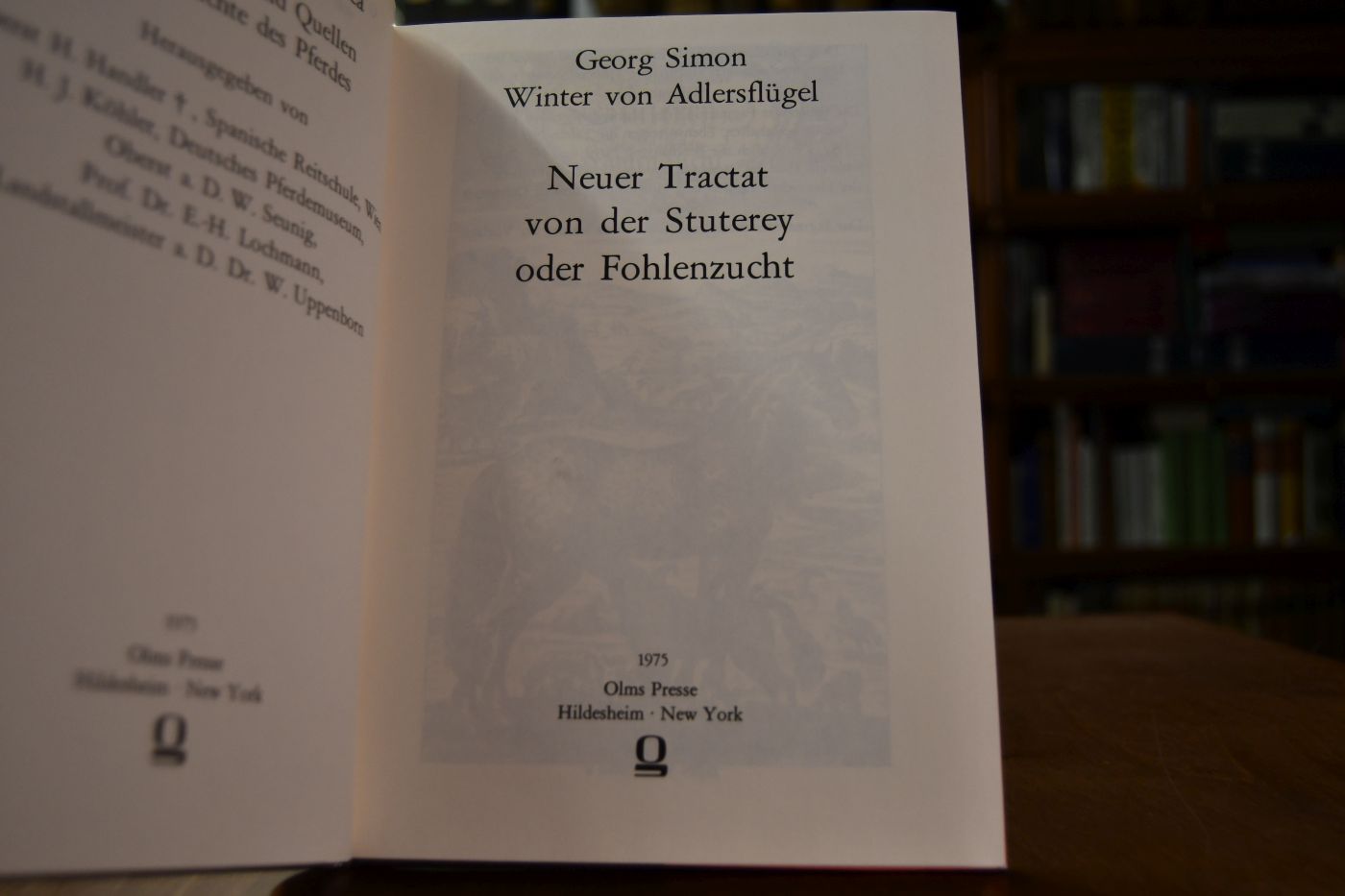 Neuer Tractat [Traktat] von der Stuterey [Stuterei] oder Fohlenzucht.