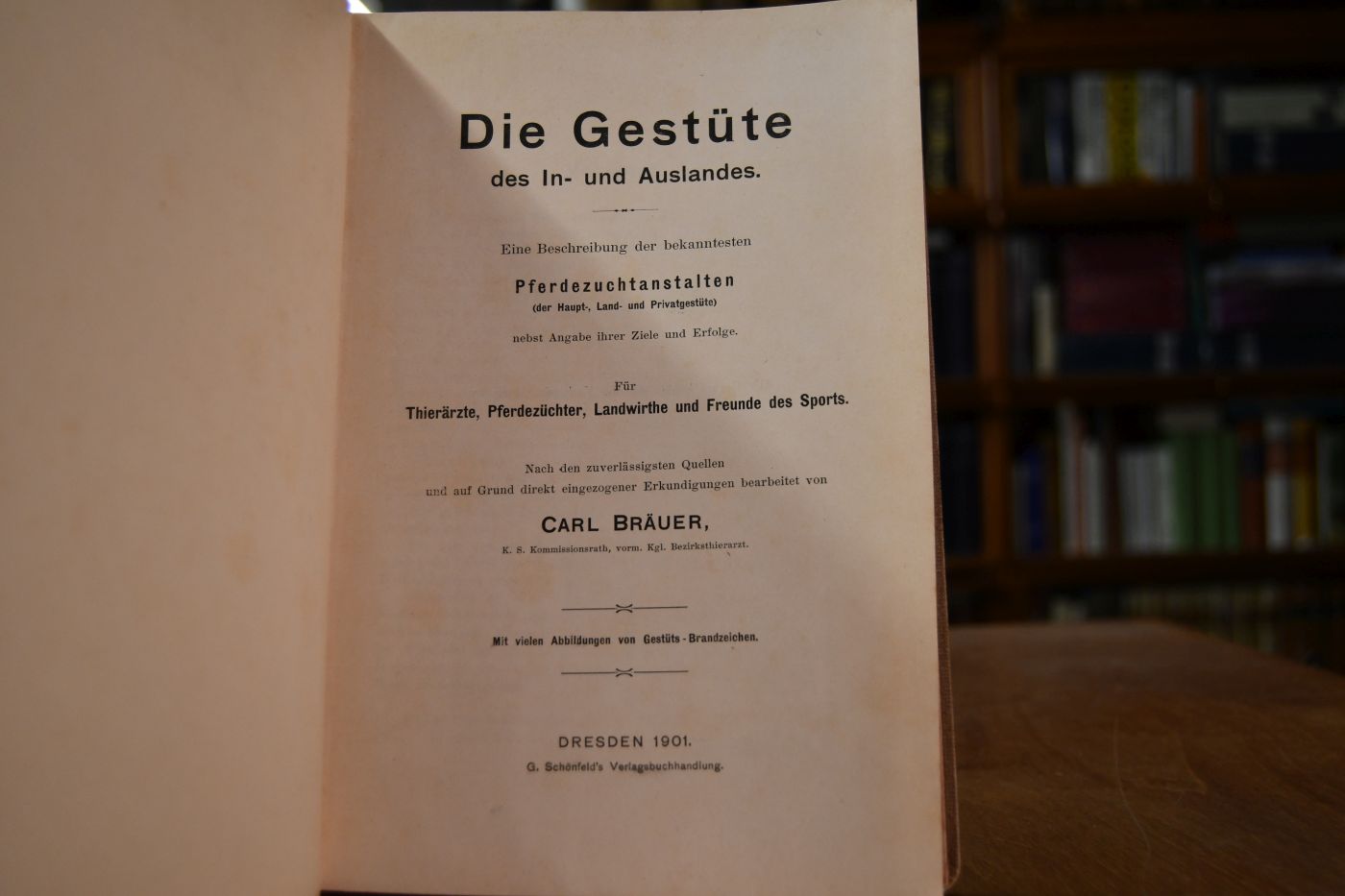 Die Gestüte des In- und Auslandes.