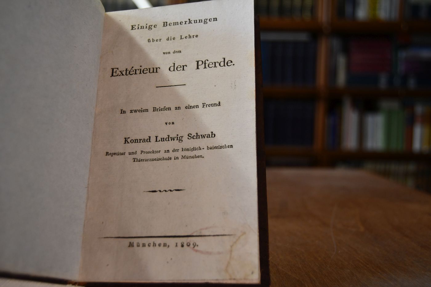 Einige Bemerkungen über die Lehre von dem Exterieur der Pferde. In zwei Briefen an einen Freund.