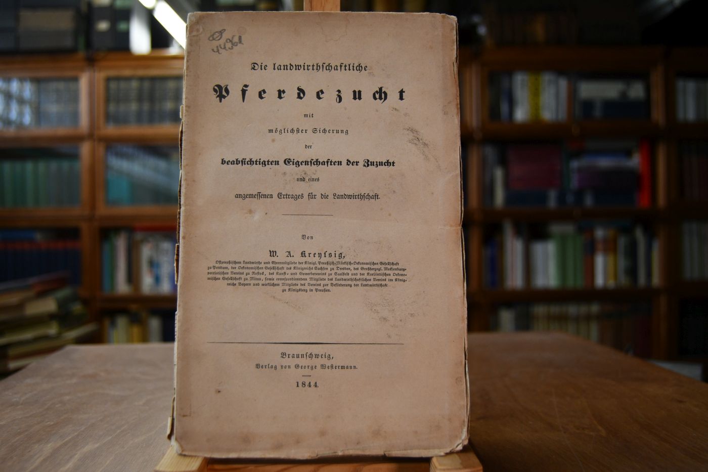 Die landwirthschaftliche Pferdezucht mit möglichster Sicherung der beabsichtigten Eigenschaften der Zuzucht und eines angemessenen Ertrages für die Landwirthschaft.