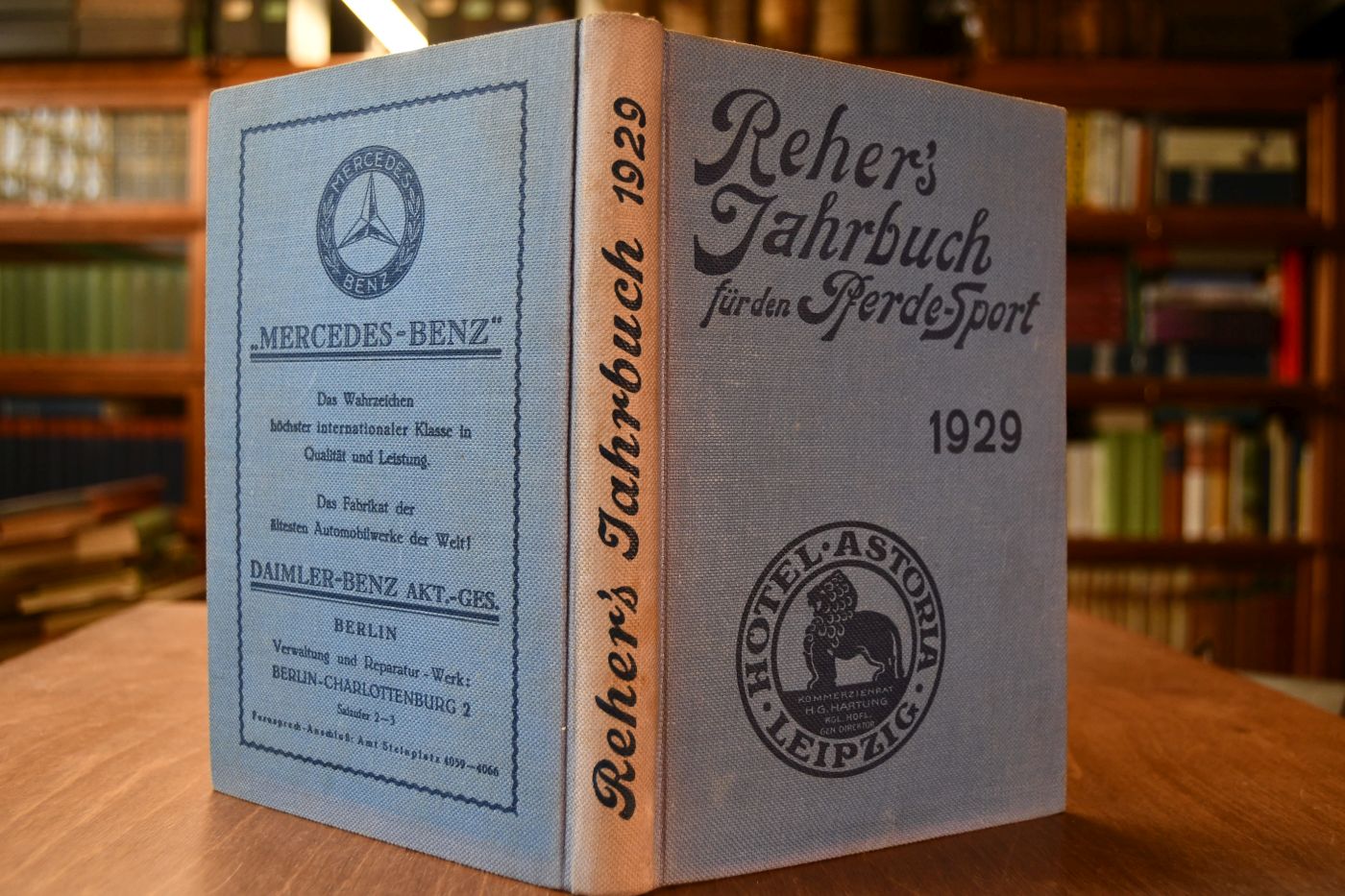 Reher`s Jahrbuch für Pferdesport, Vollblut- und Traberzucht in Deutschland unter Berücksichtigung des benachbarten Auslandes. 17. Jahrgang, 1929.