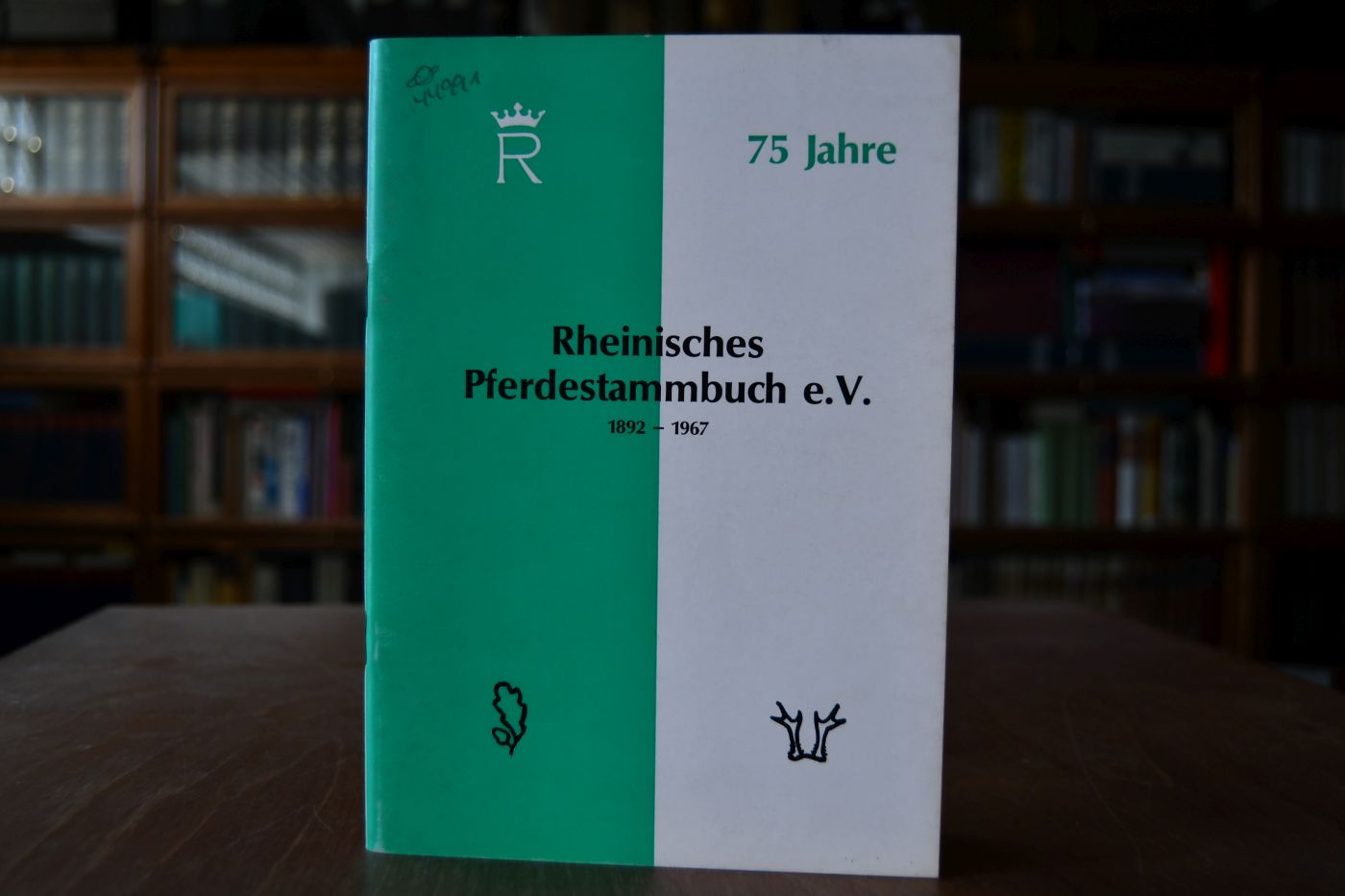 75 Jahre Rheinisches Pferdestammbuch e.V. 1892-1967.