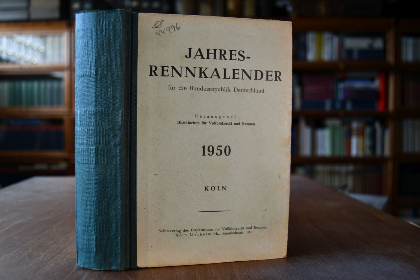 Jahresrennkalender für die Bundesrepublik Deutschland 1950.