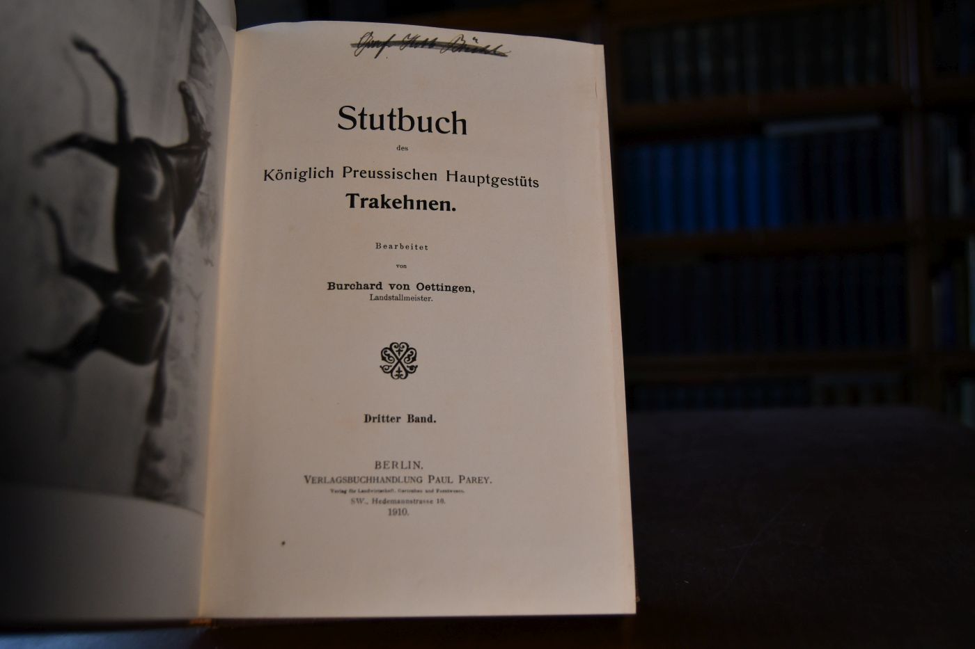 Stutbuch des Königlich Preussischen Hauptgestüts Trakehnen. 3. Band.
