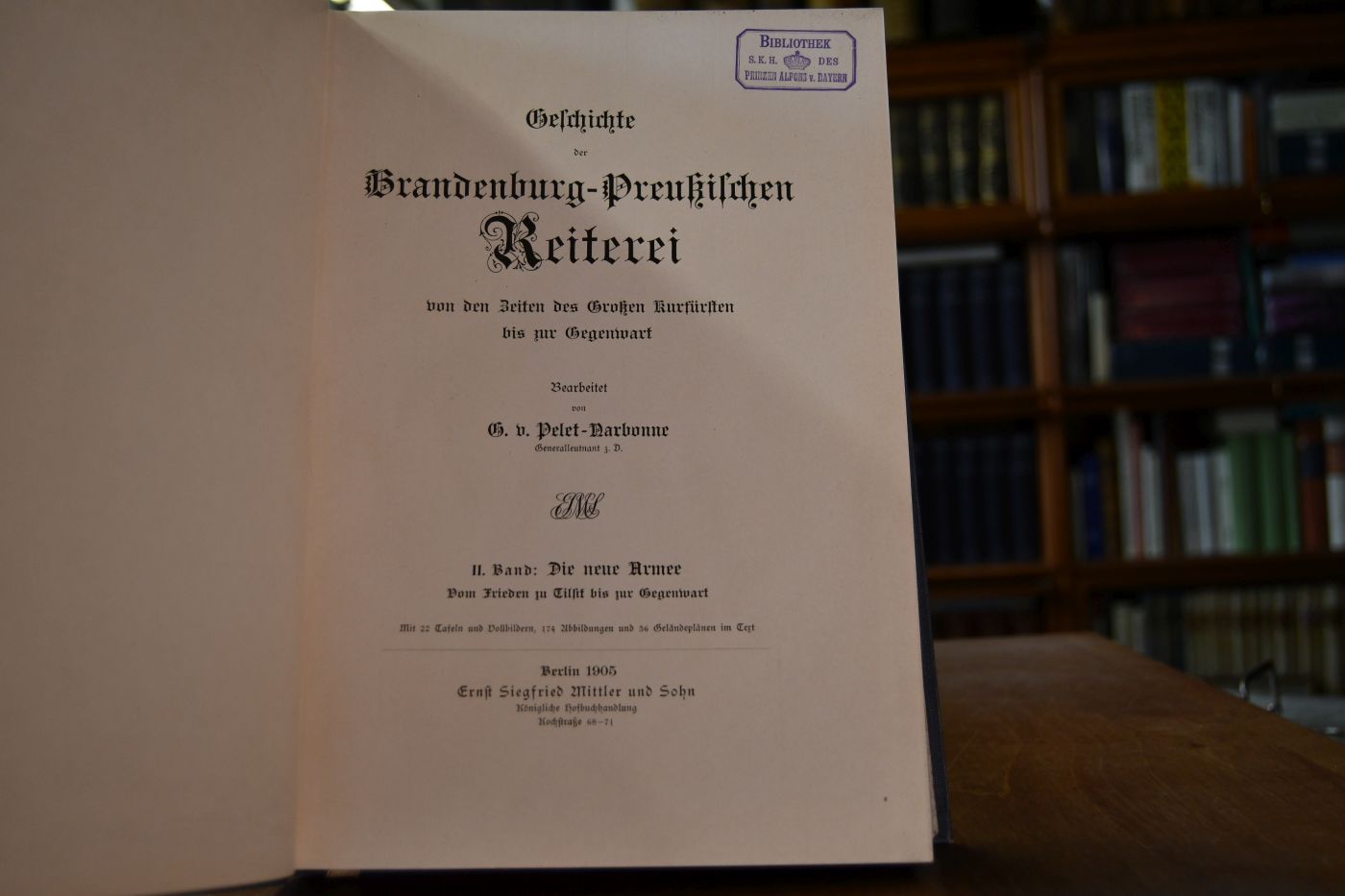Geschichte der Brandenburg-Preußischen Reiterei von den Zeiten des Großen Kurfürsten bis zur Gegenwart. 2 Bde. (komplett).