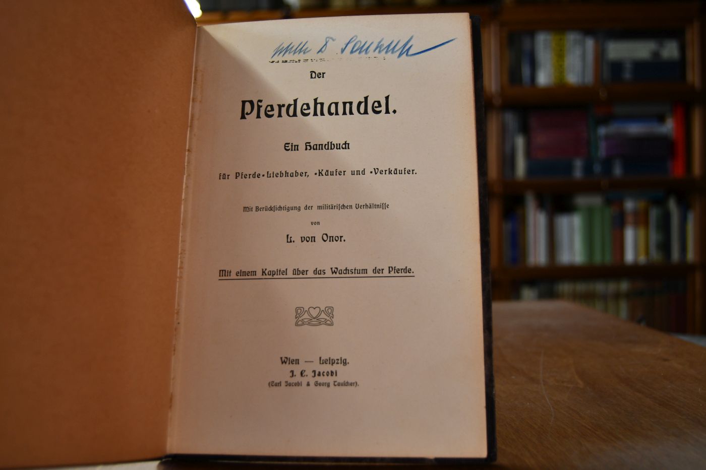 Der Pferdehandel. Ein Handbuch für Pferde-Liebhaber, "Käufer" und "Verkäufer".