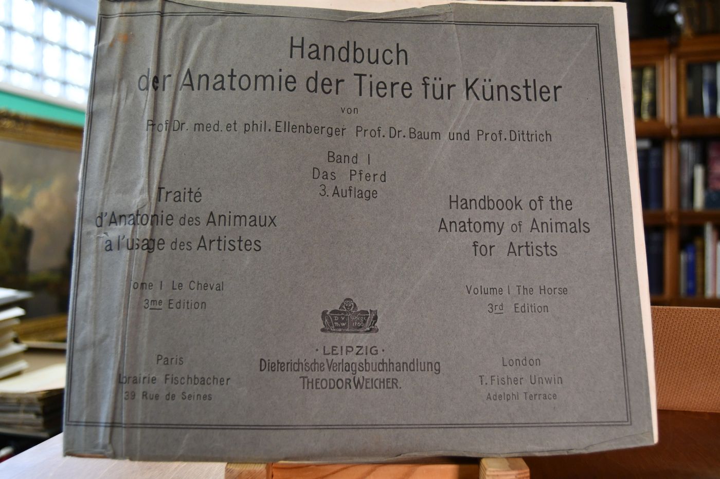 Handbuch der Anatomie der Tiere für Künstler. Band I Das Pferd.