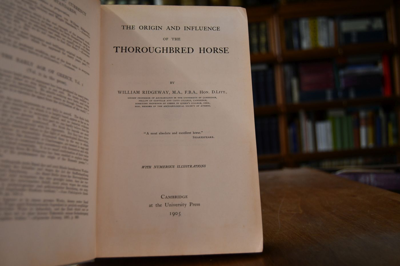 The Origin and Influence of the Thoroughbred Horse.
