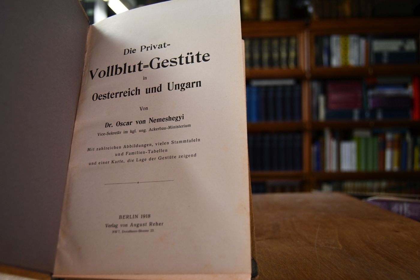 Die Privat-Vollblut-Gestüte in Oesterreich und Ungarn.