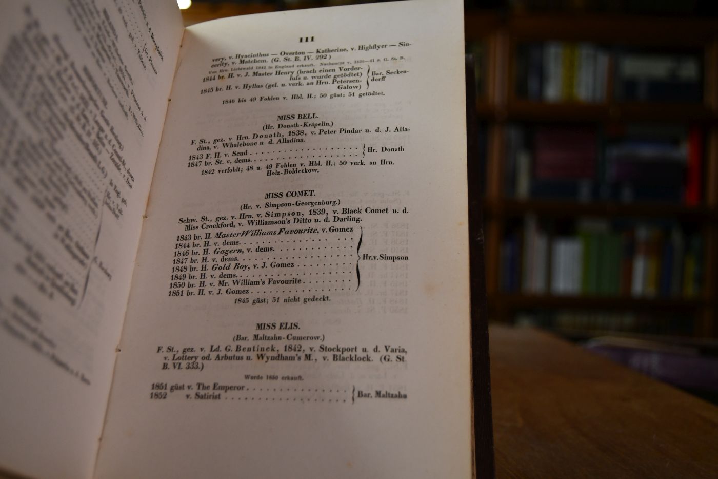 Allgemeines Gestüt-Buch. Ein Verzeichniss der Vollblut-Pferde nebst ihrer Abstammung, welche sich in allen deutschen Staaten, sowie den nicht zum deutschen Bunde gehörigen Landestheilen der preußischen und dänischen Monarchie, desgleichen in Ungarn und seinen Nebenländern, in Siebenbürgen und Galizien befinden. Bd. II.