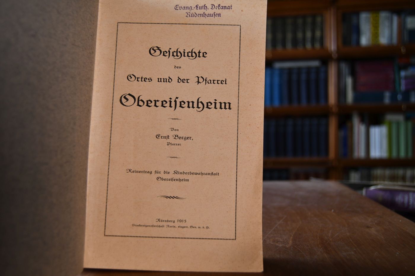Geschichte des Ortes und der Pfarrei Obereisenheim.