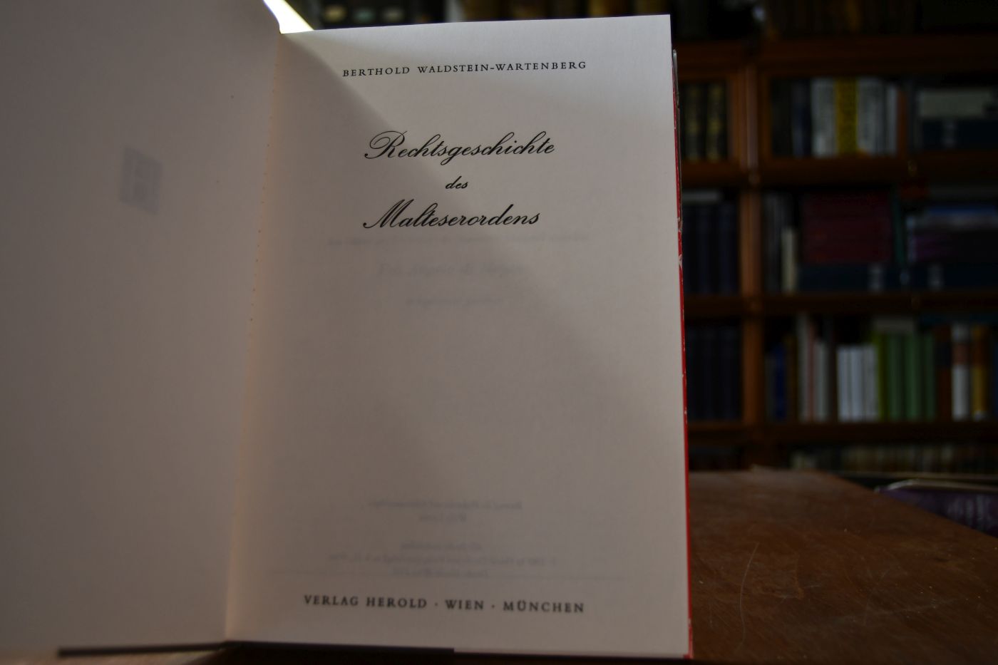 Rechtsgeschichte des Malteserordens.