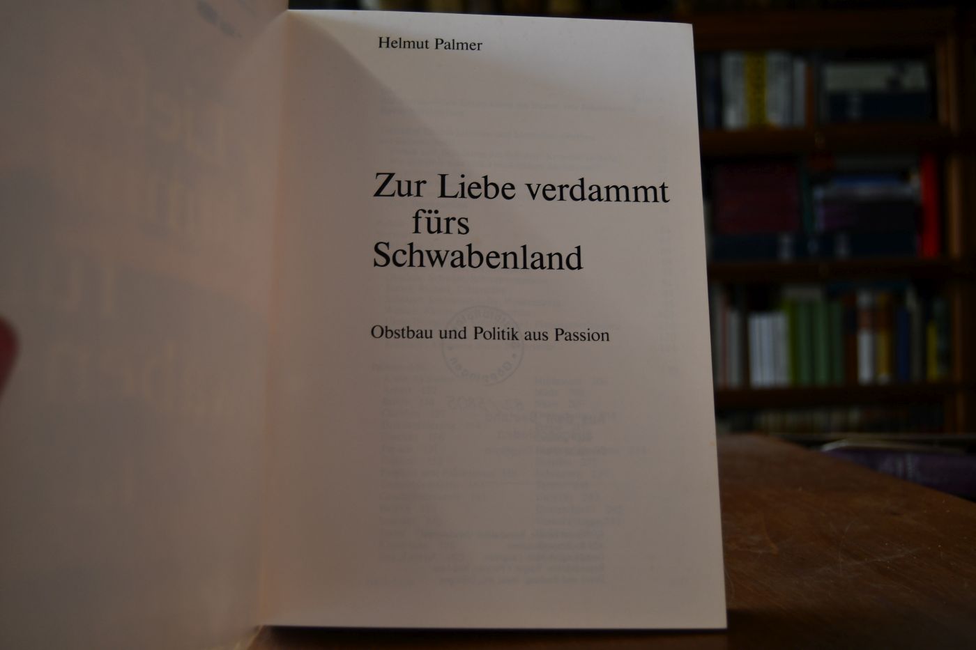 Zur Liebe verdammt fürs Schwabenland. Obstbau und Politik aus Passion.