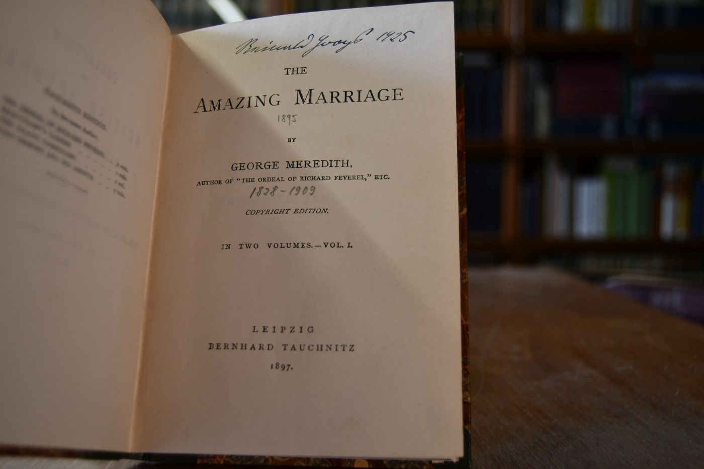 The Amazing Marriage. Vol. I + II.