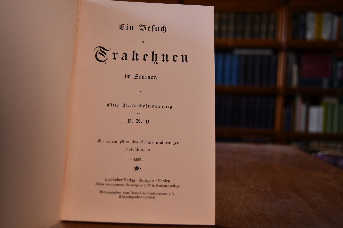 Ein Besuch in Trakehnen im Sommer. Eine Reise-Erinnerung von P.A.H.
