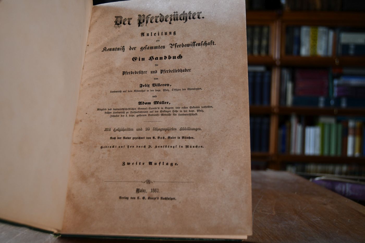 Der Pferdezüchter. Anleitung zur Kenntniß der gesammten Pferdewissenschaft. Ein Handbuch für Pferdebesitzer und Pferdeliebhaber.