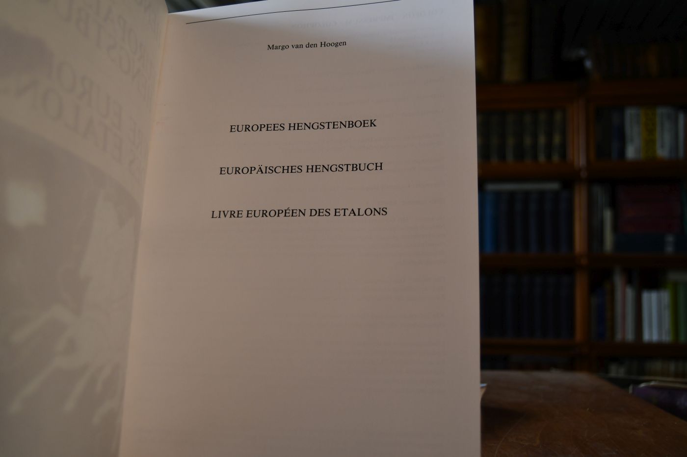Europäisches Hengstbuch I und II.