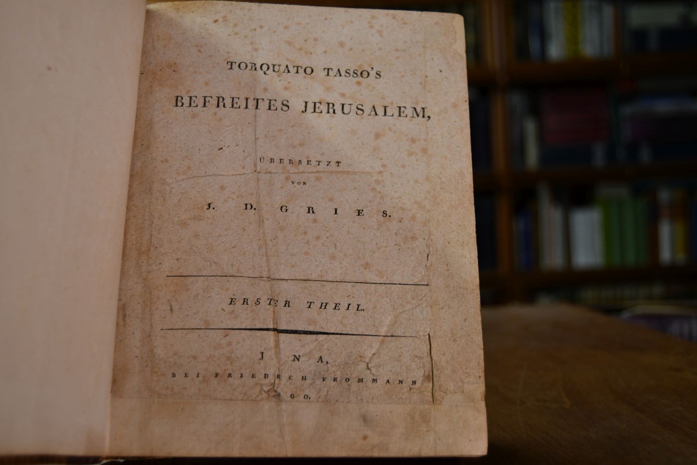 Torquato Tasso`s Befreites Jerusalem. 4 Teile in einem Band.