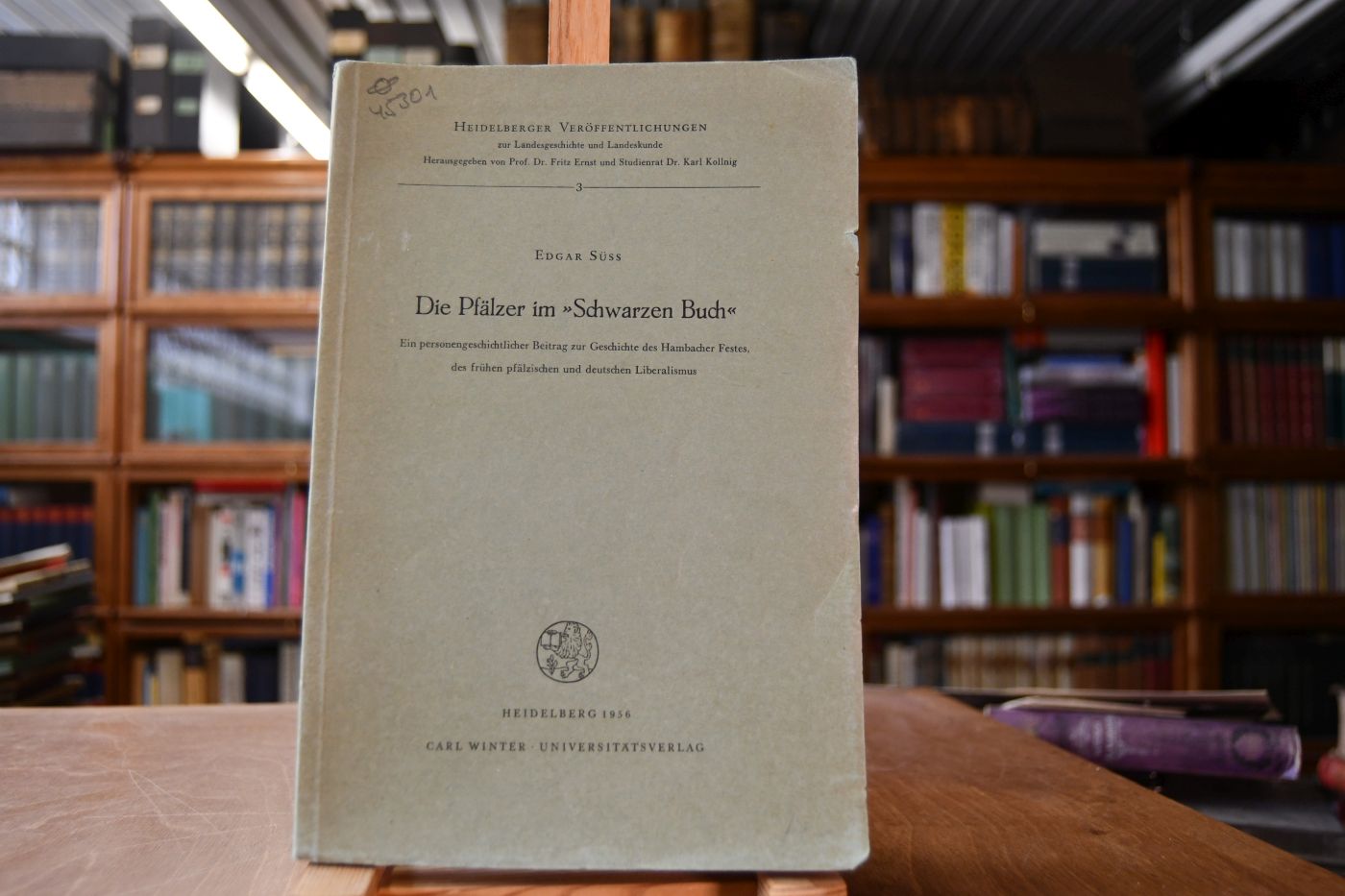 Die Pfälzer im "Schwarzen Buch". Ein personengeschichtlicher Beitrag zur Geschichte des Hambacher Festes, des frühen pfälzischen und deutschen Liberalismus.