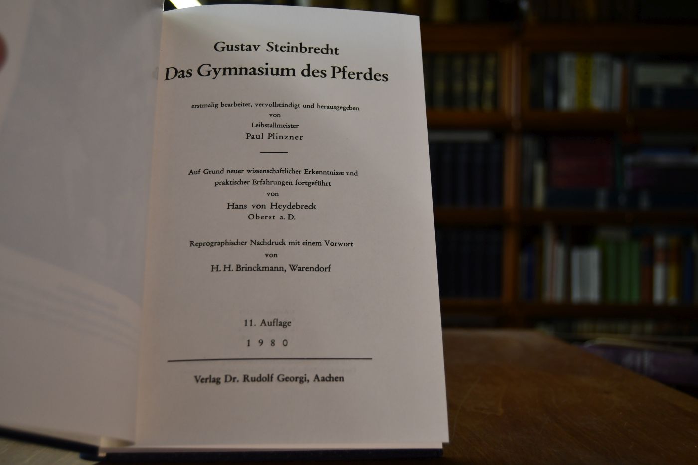 Das Gynasium des Pferdes.