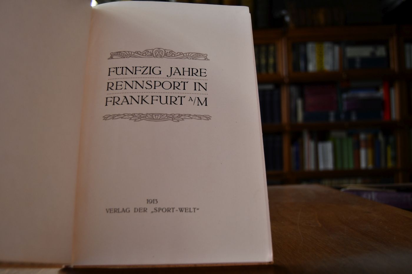 Fünfzig Jahre Rennsport in Frankfurt a.M.